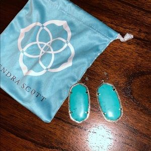 Kendra Scott Teal Danielle Earrings